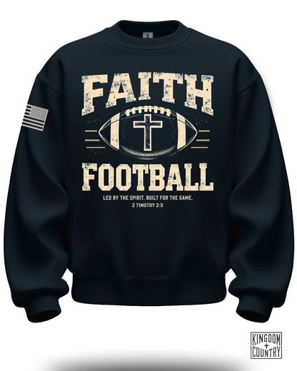 Faith Football Sweatshirt for Sports Lovers