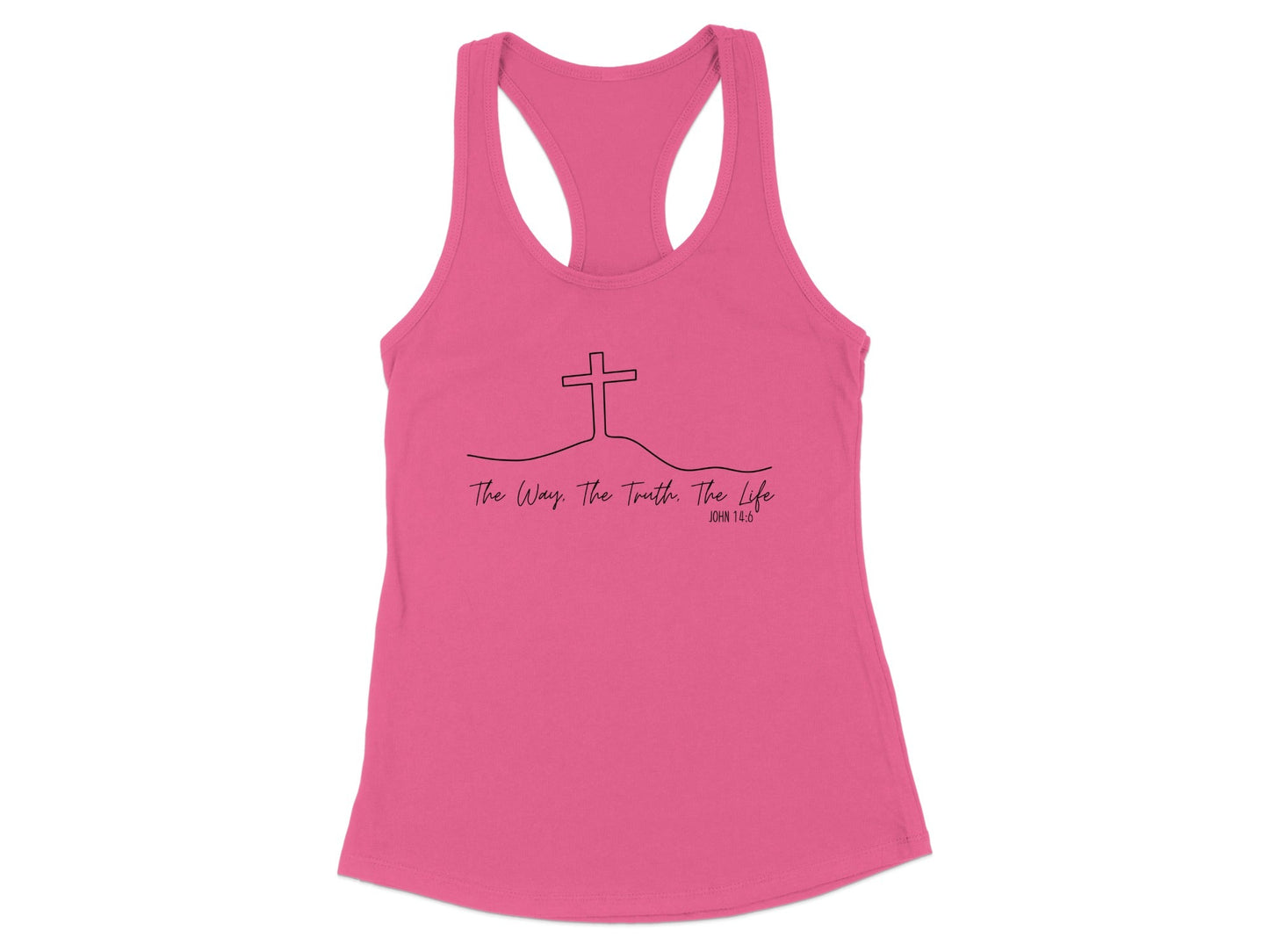 Inspirational Christian Quote Racerback Tank Top product type
