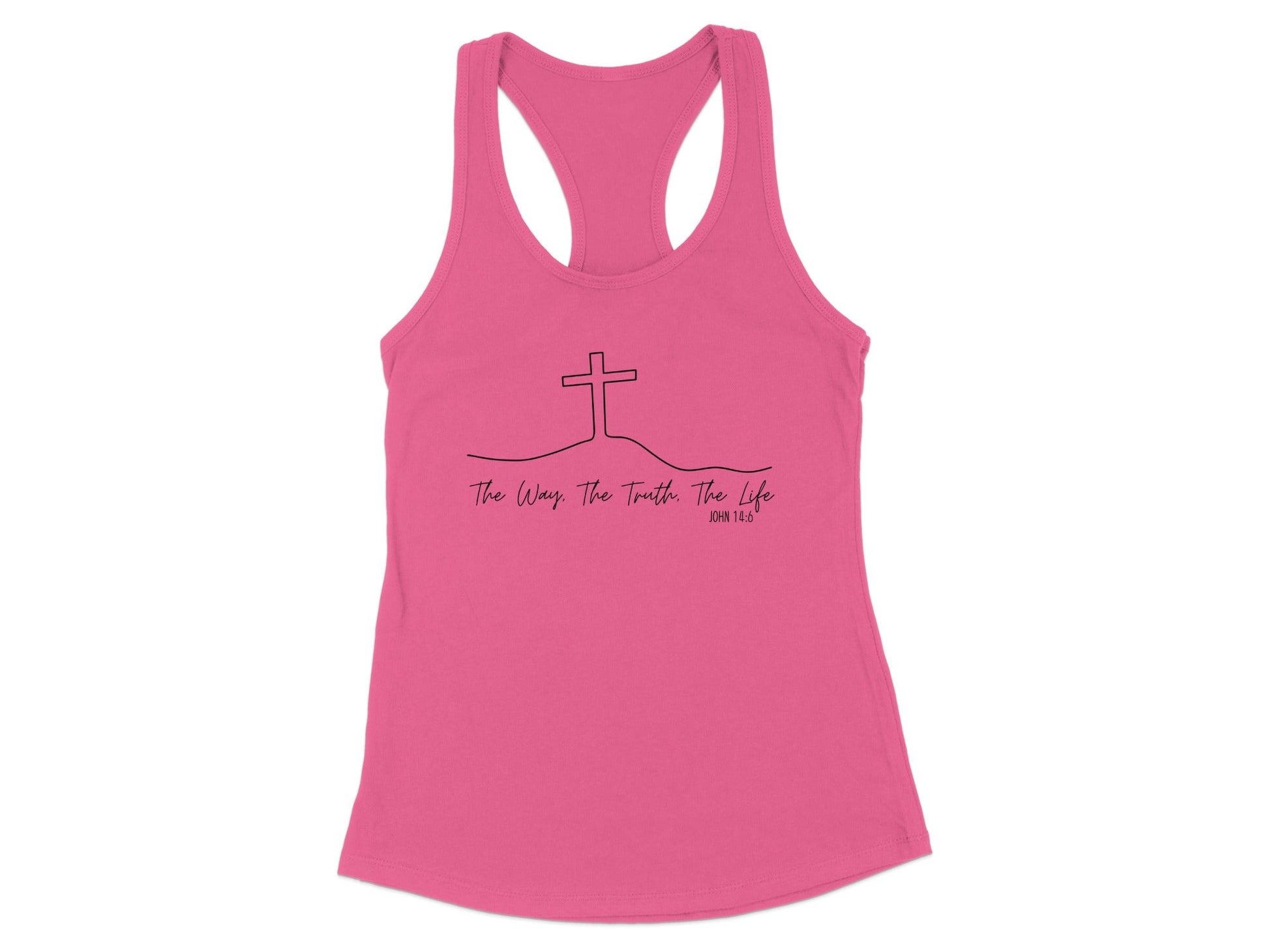 Inspirational Christian Quote Racerback Tank Top product type