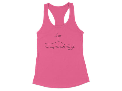 Inspirational Christian Quote Racerback Tank Top product type