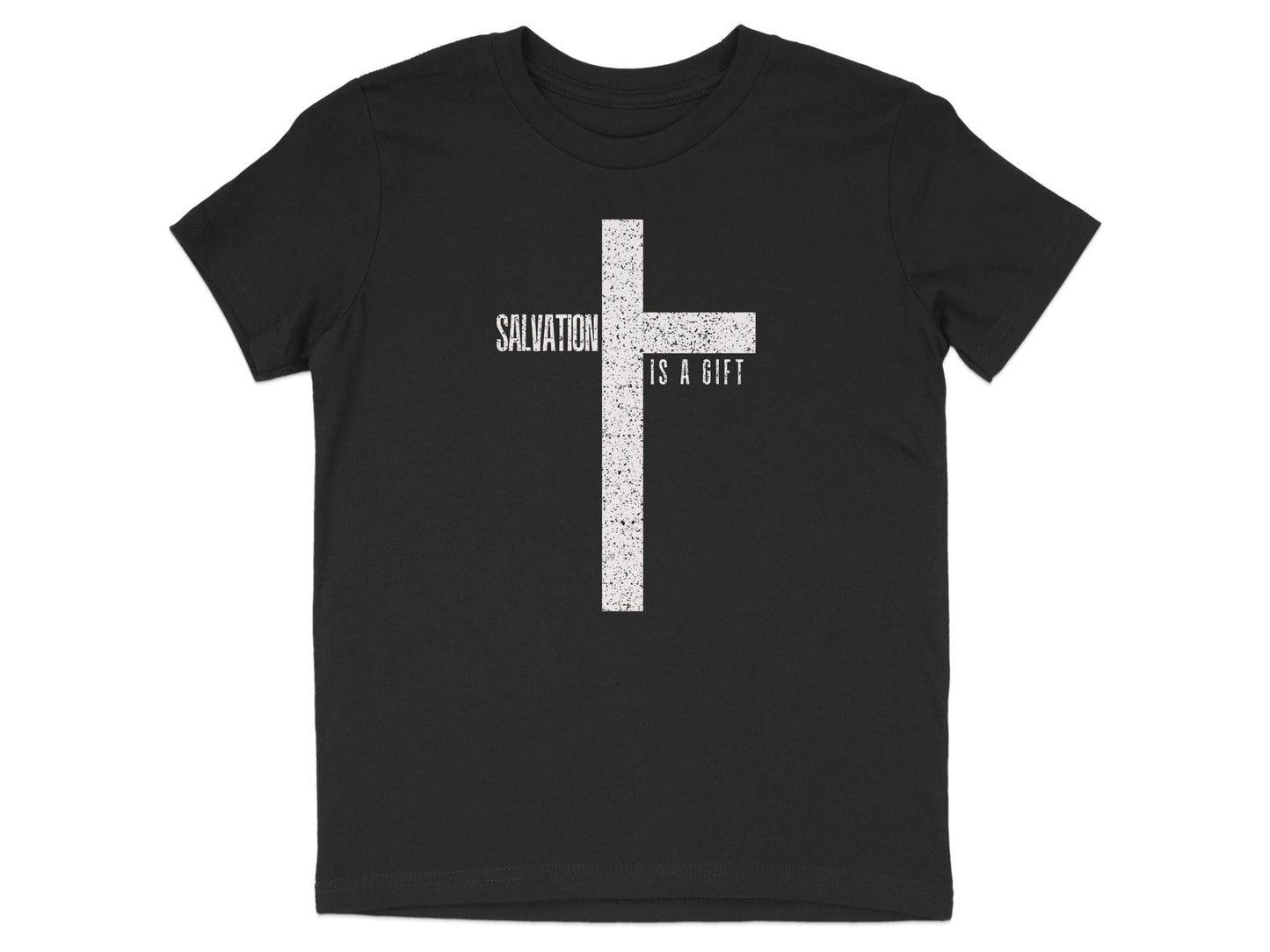 SALVATION IS A GIFT Cross Design t-shirt product