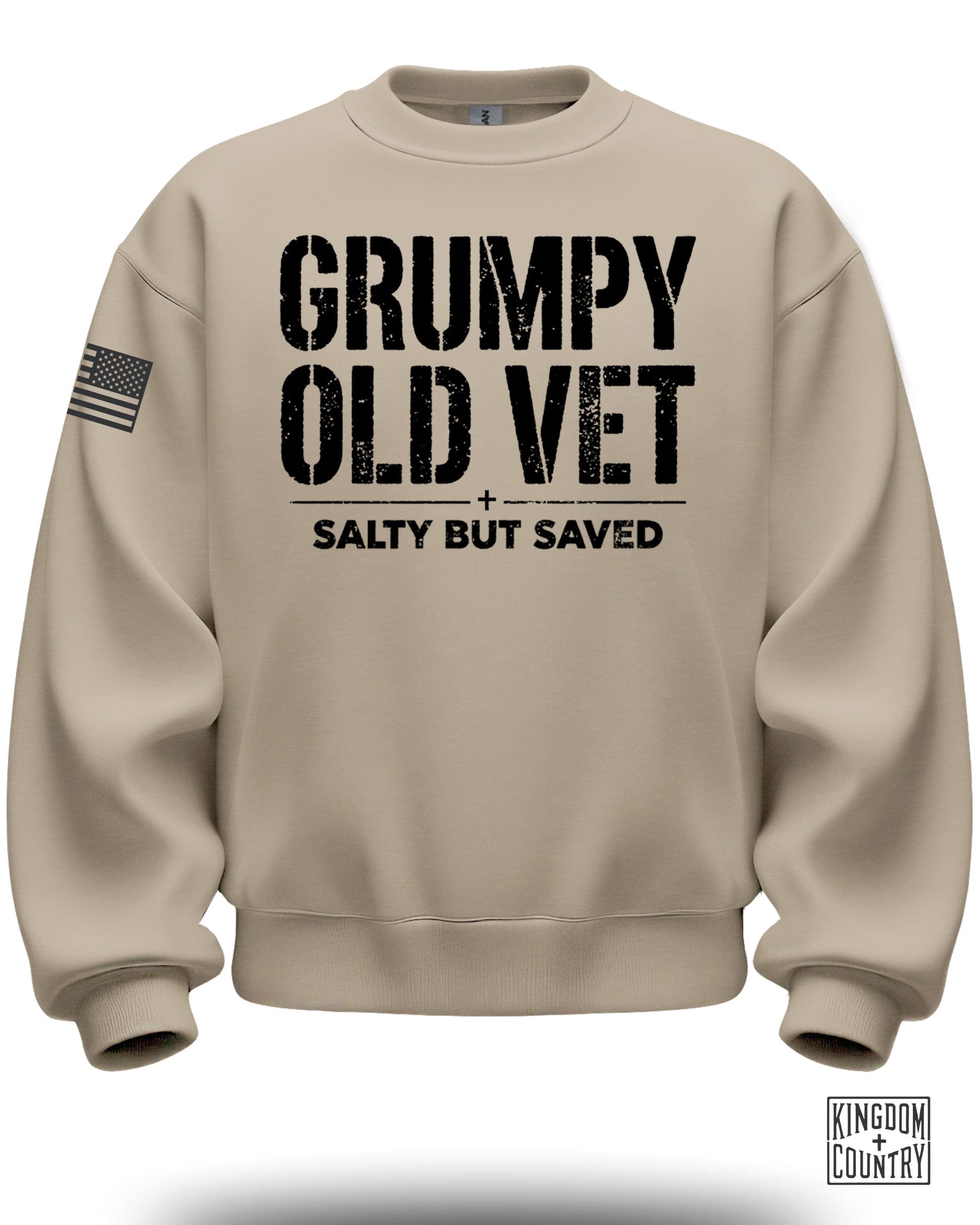 Grumpy Old Vet Salty But Saved Sweatshirt