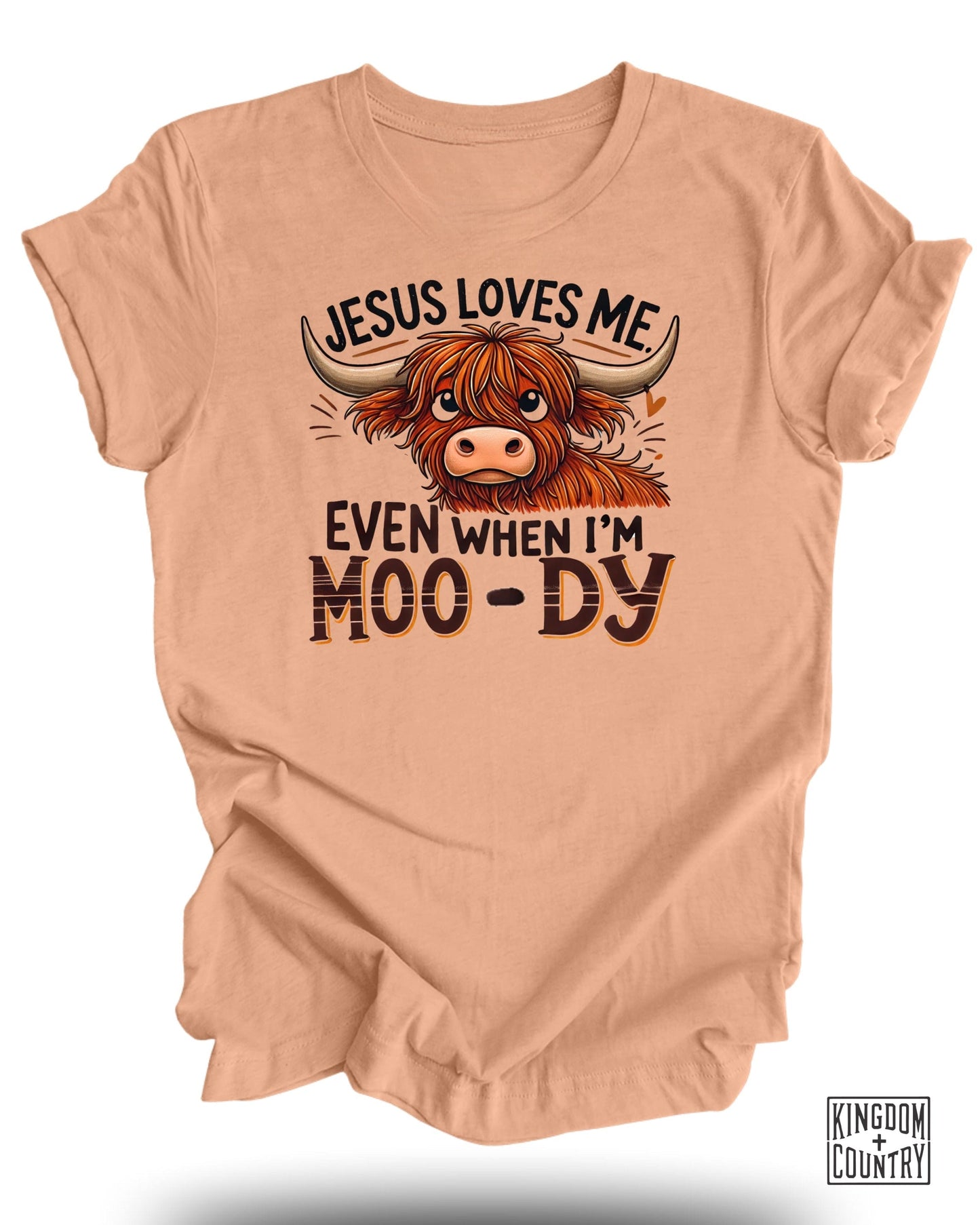 Jesus Loves Me Even When I'm Moo-dy T-shirt product type