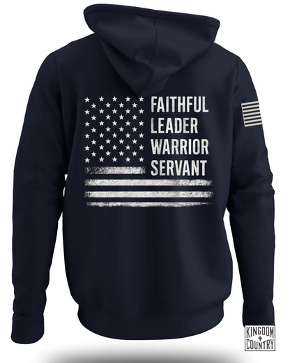 Faithful Leader Warrior Servant Hooded Sweatshirt product