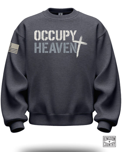 OCCUPY HEAVEN Cross American Flag Sweatshirt