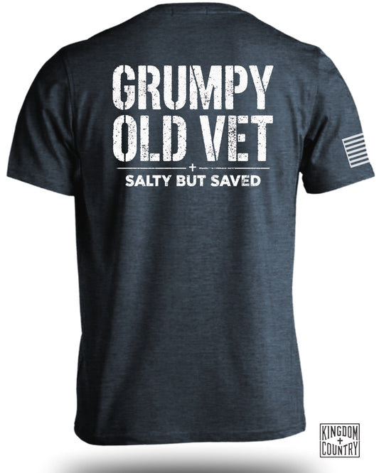 Grumpy Old Vet Salty But Saved T-shirt product