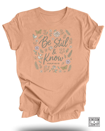 Be Still & Know Psalm 46:10 Graphic Tee product type