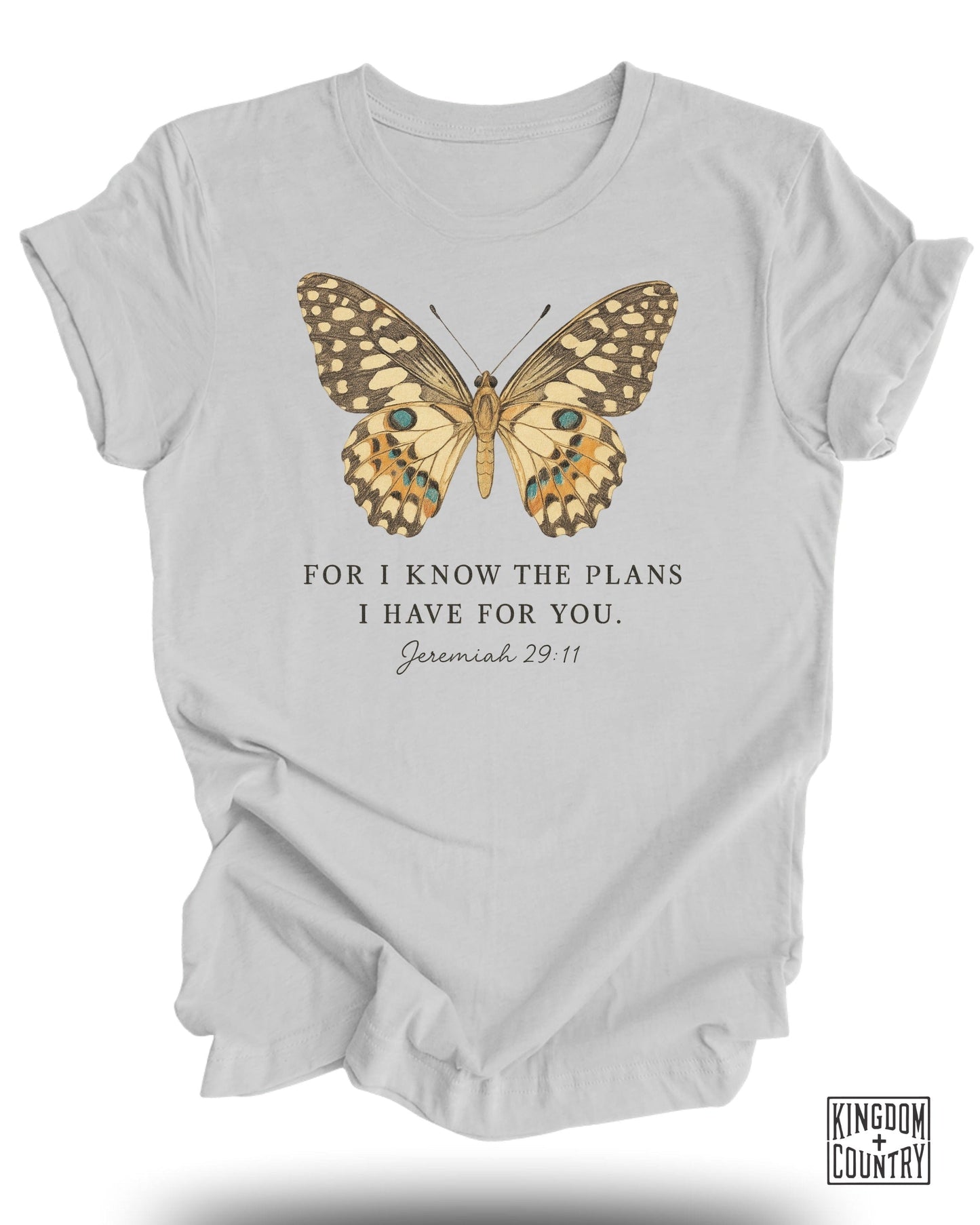 Inspirational Butterfly Graphic T-shirt christian product type