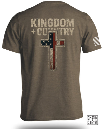 Kingdom and Country Patriotic Cross Tee product