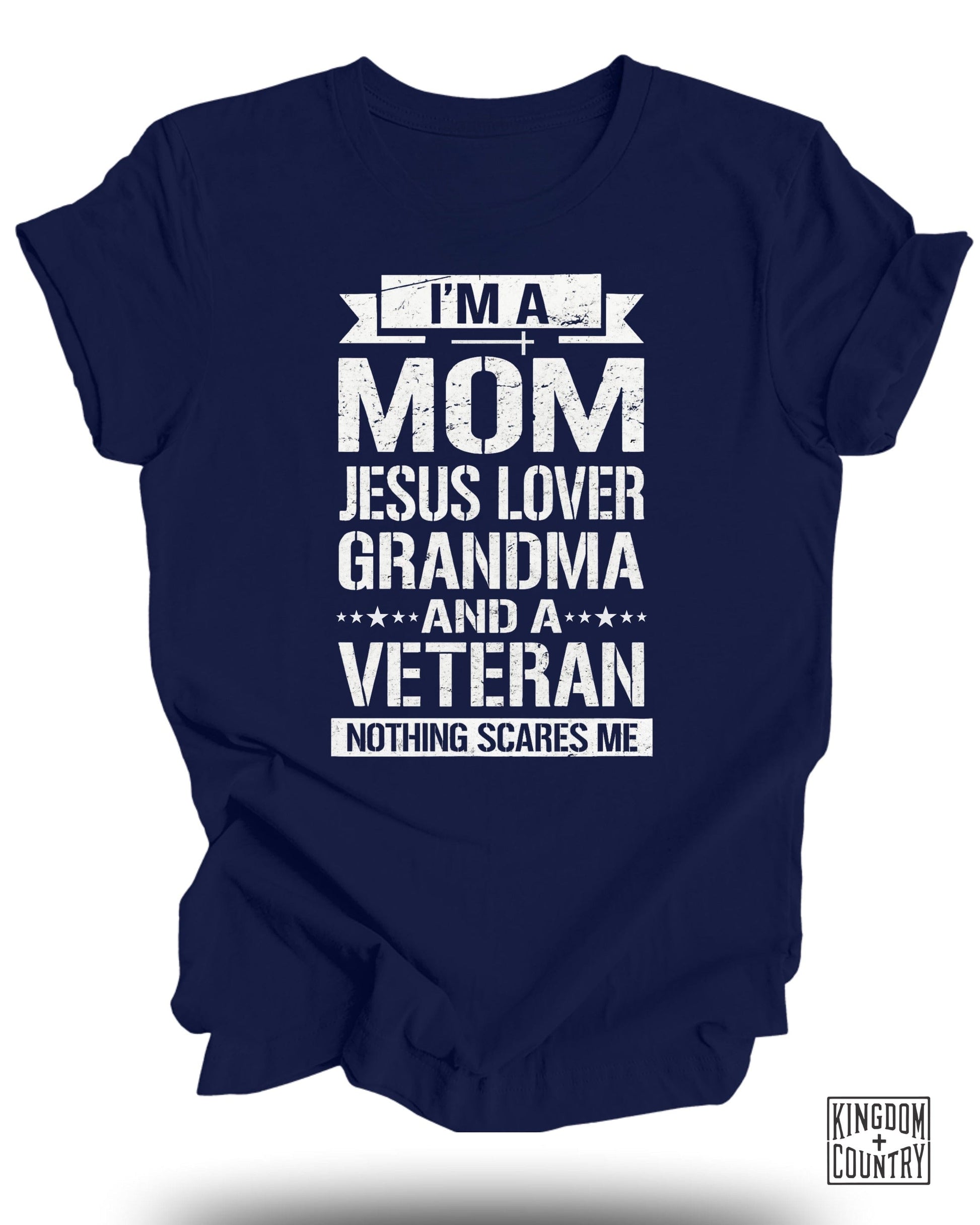 I'm A Mom Jesus Lover Grandma Veteran T shirt