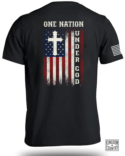 One Nation Under God Patriotic Flag Shirt product type