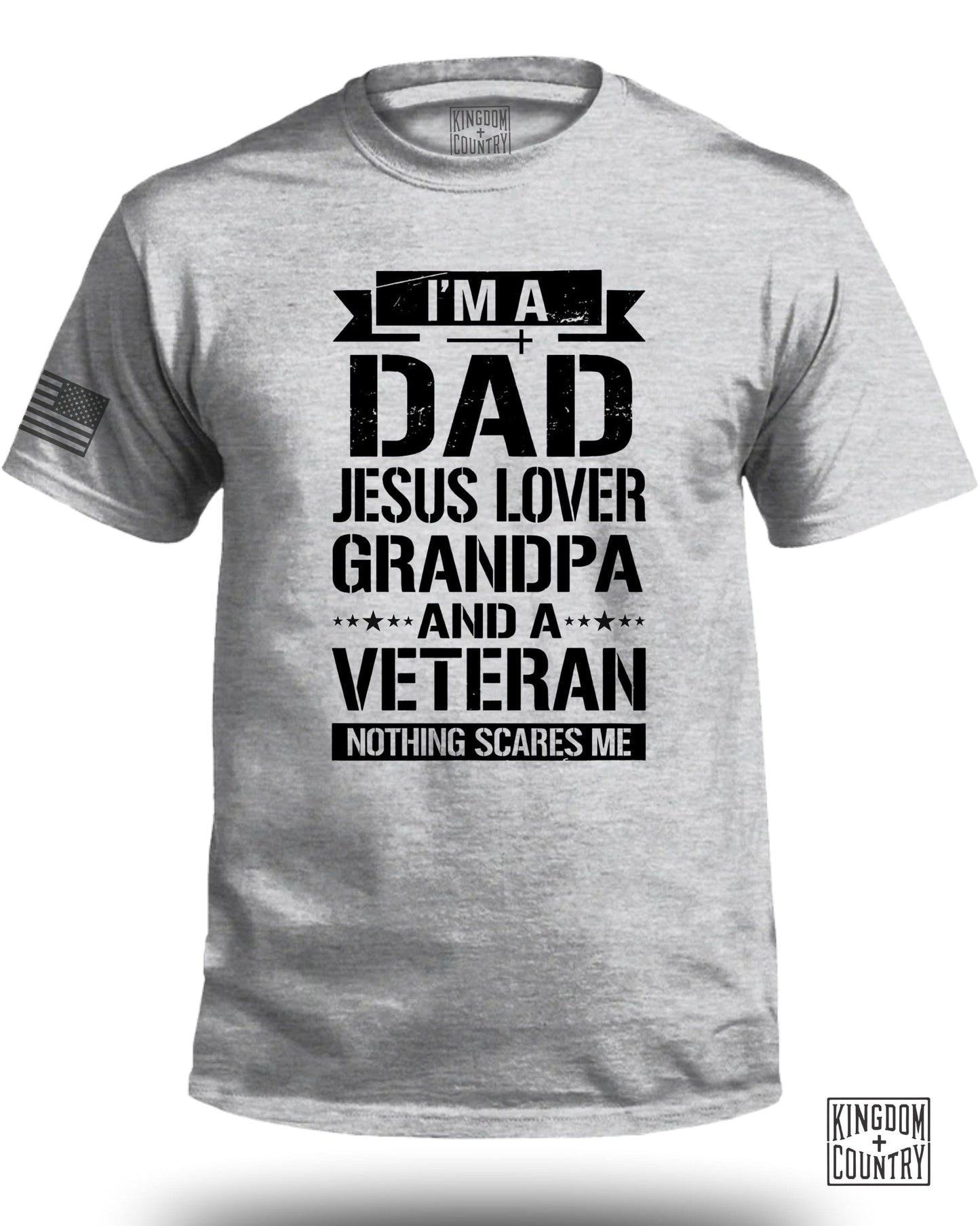 I'm A Dad Jesus Lover Grandpa Veteran T-Shirt product