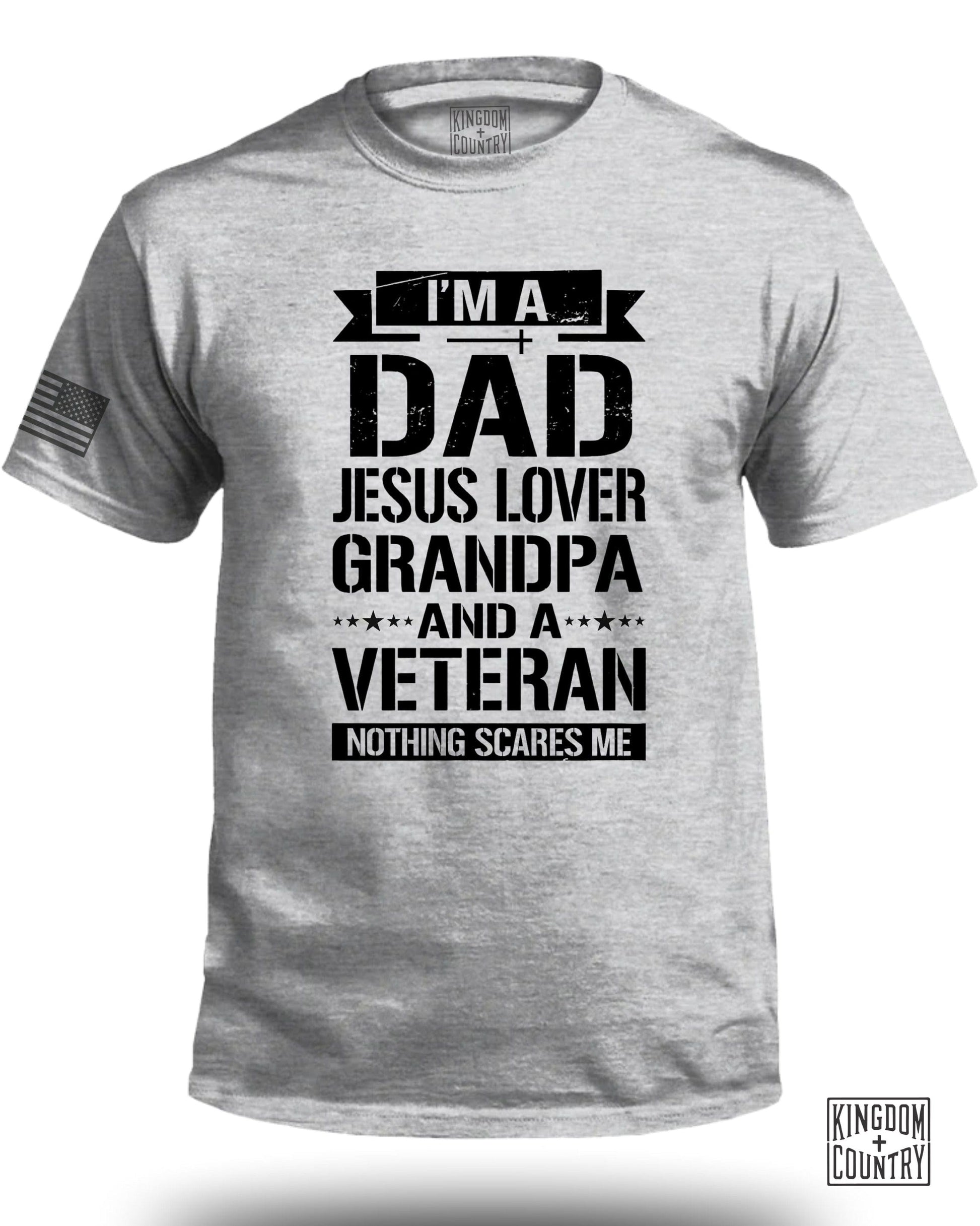 I'm A Dad Jesus Lover Grandpa Veteran T-Shirt product