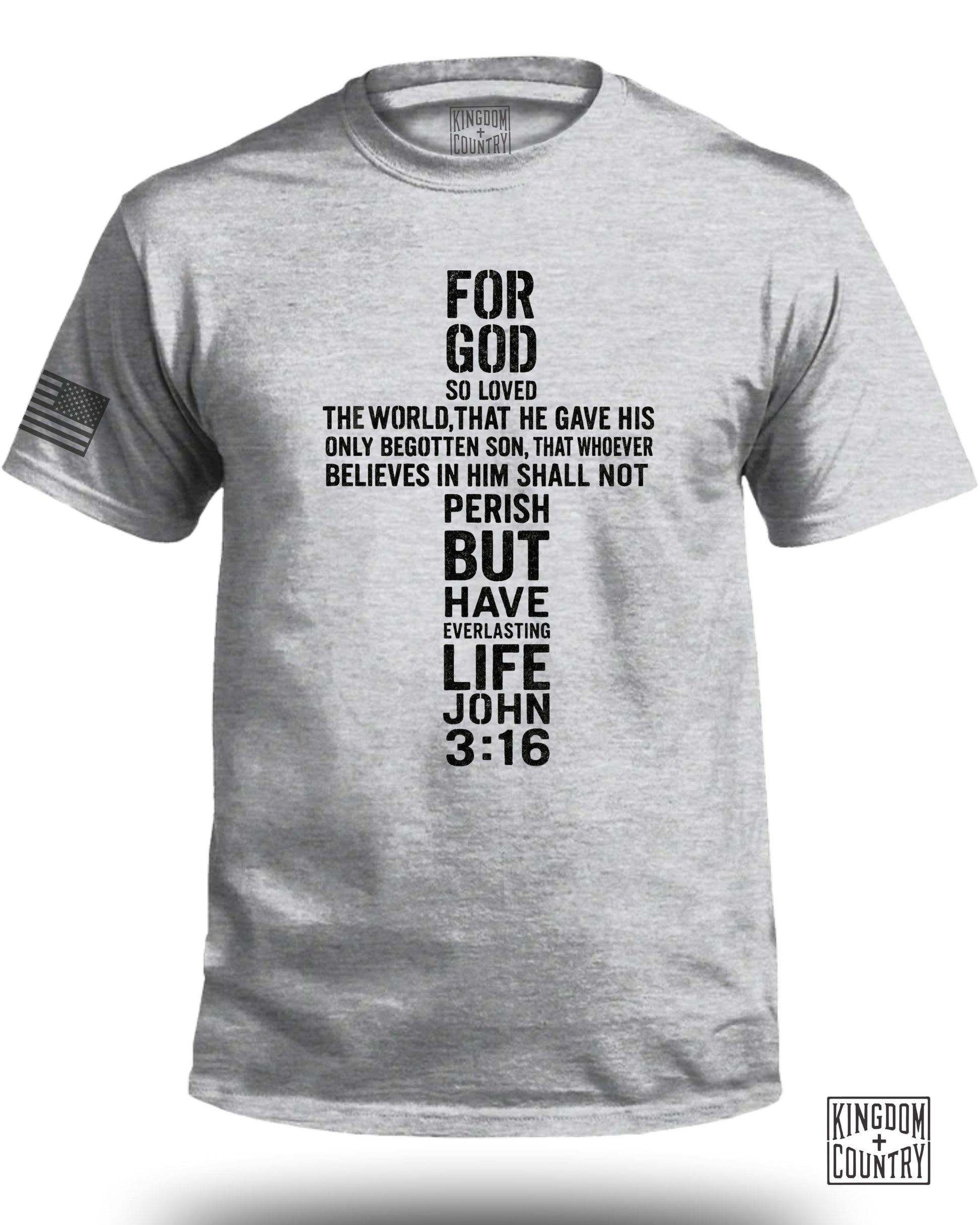 Inspirational John 3:16 Verse Graphic Tee product