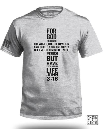 Inspirational John 3:16 Verse Graphic Tee product
