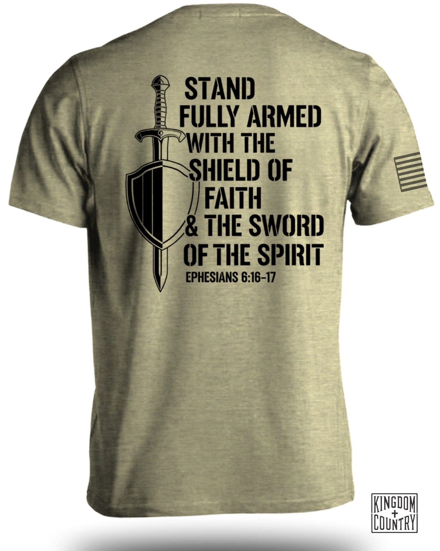 Stand Fully Armed Shield Sword Faith Spirit T-Shirt product