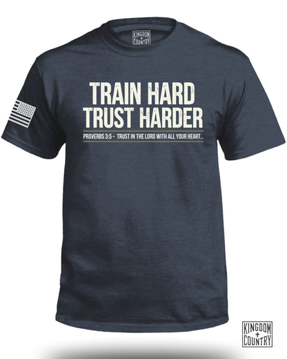 Train Hard Trust Harder Inspirational T-Shirt product