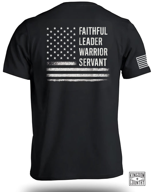 Faithful Leader Warrior Servant Graphic Tee product