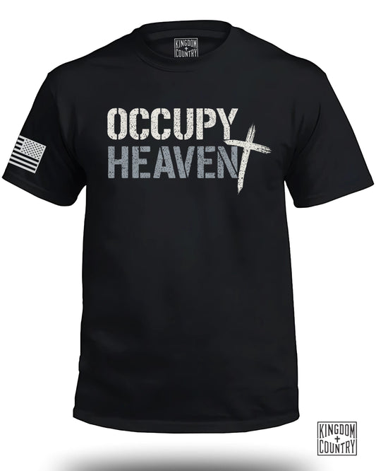 Occupy Heaven Christian Inspirational Tee Shirt product