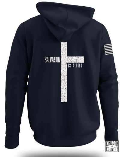 Salvation Is A Gift Cross Hooded Sweatshirt product type