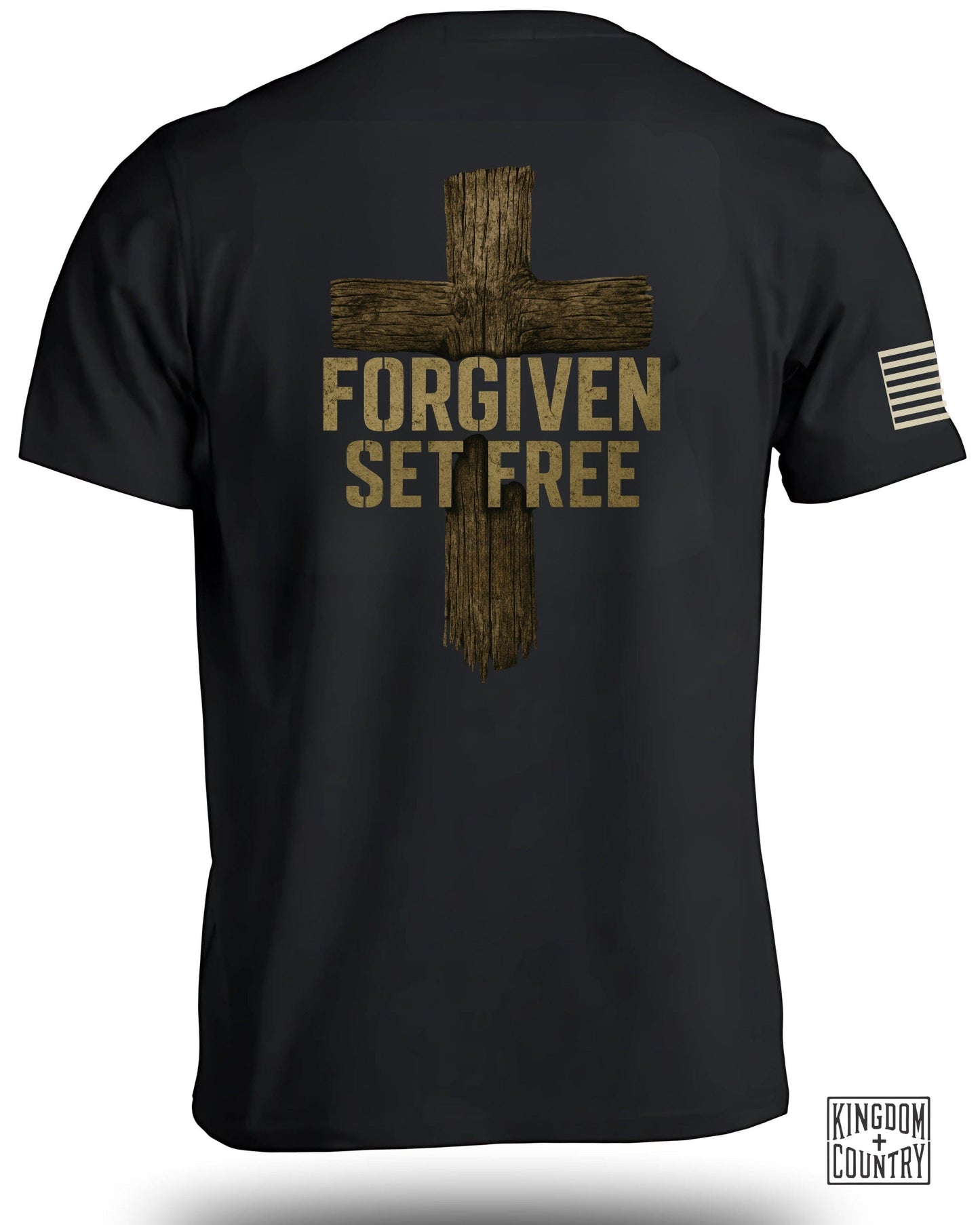 Forgiven Set Free Cross Design Inspirational shirt