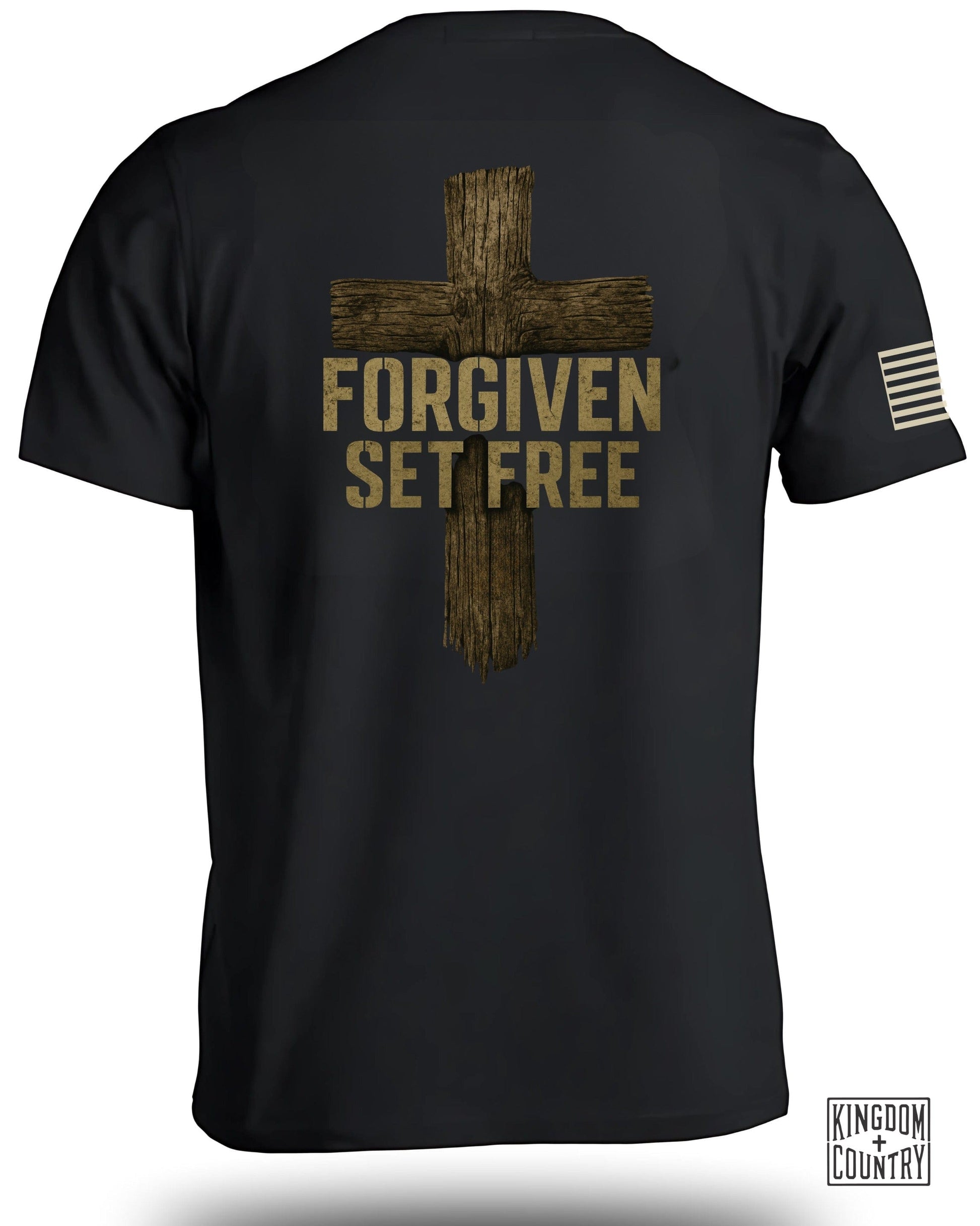 Forgiven Set Free Cross Design Inspirational shirt