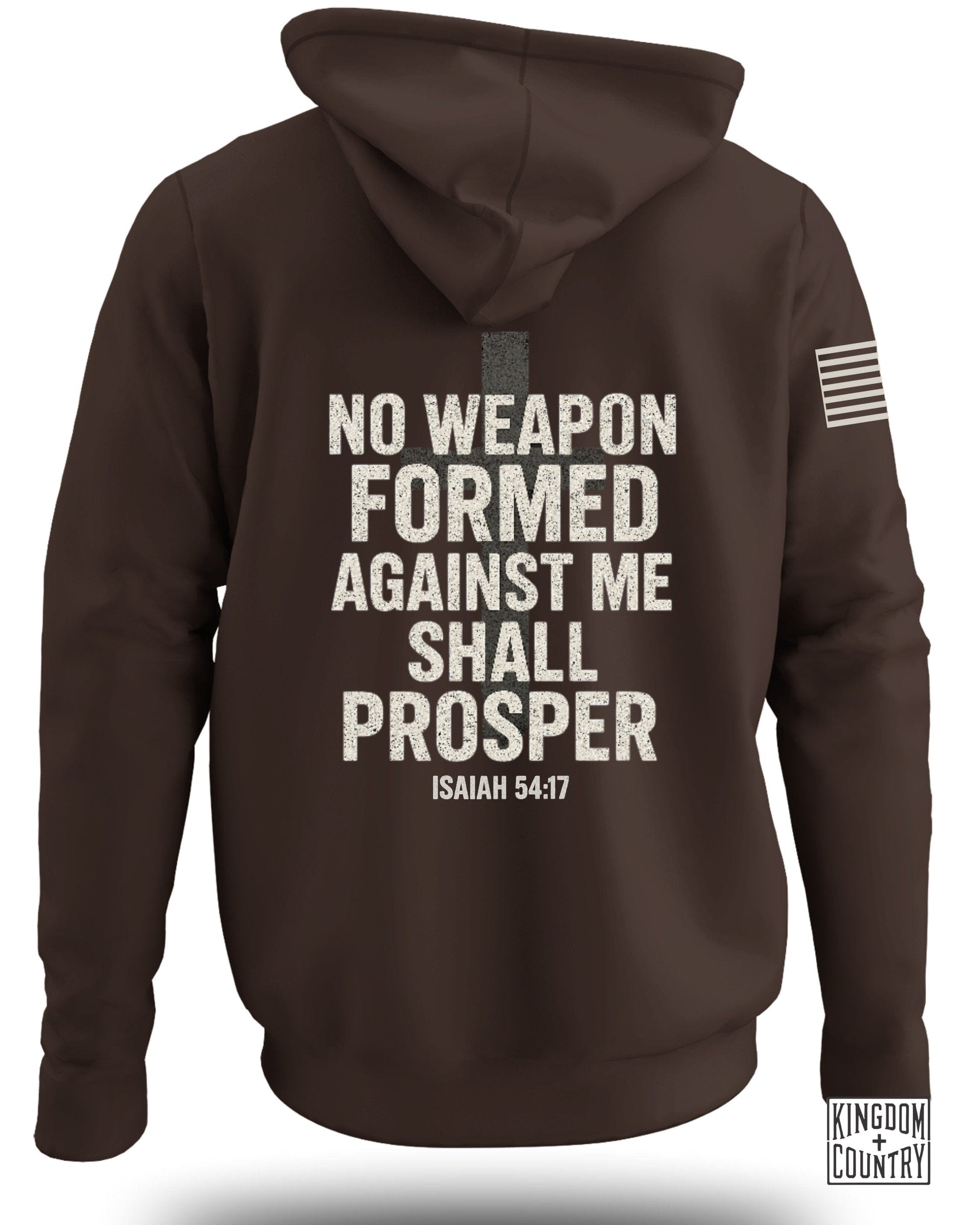 No Weapon Formed Against Me Shall Prosper hoodie product type