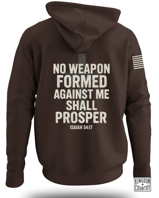 No Weapon Formed Against Me Shall Prosper hoodie product type
