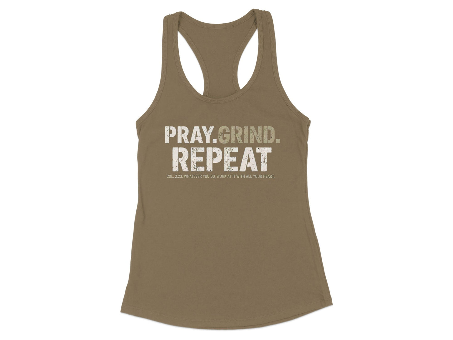 Pray Grind Repeat Motivational Tank Top product