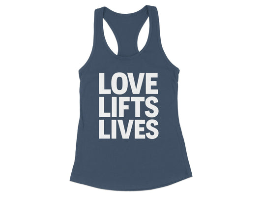Love Lifts Lives Motivational Athletic Tank product type
