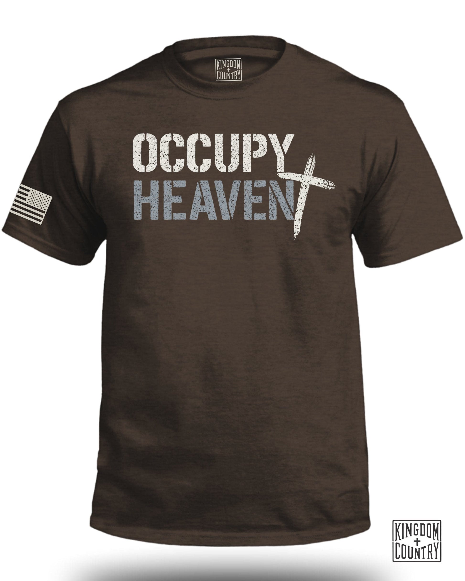 Occupy Heaven American Flag Graphic T-Shirt product type