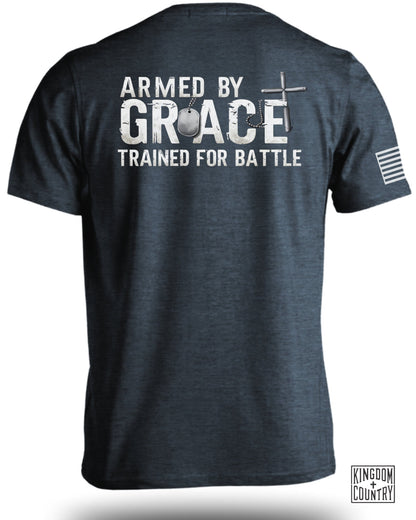 Armed by Grace Trained for Battle Graphic T-shirt product
