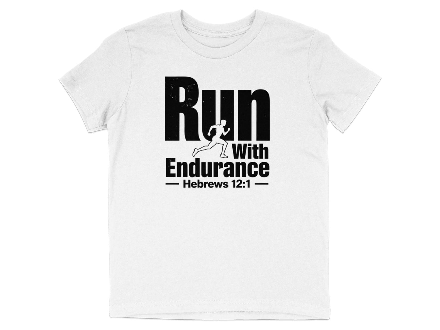 Run With Endurance Hebrews 12:1 T-Shirt product
