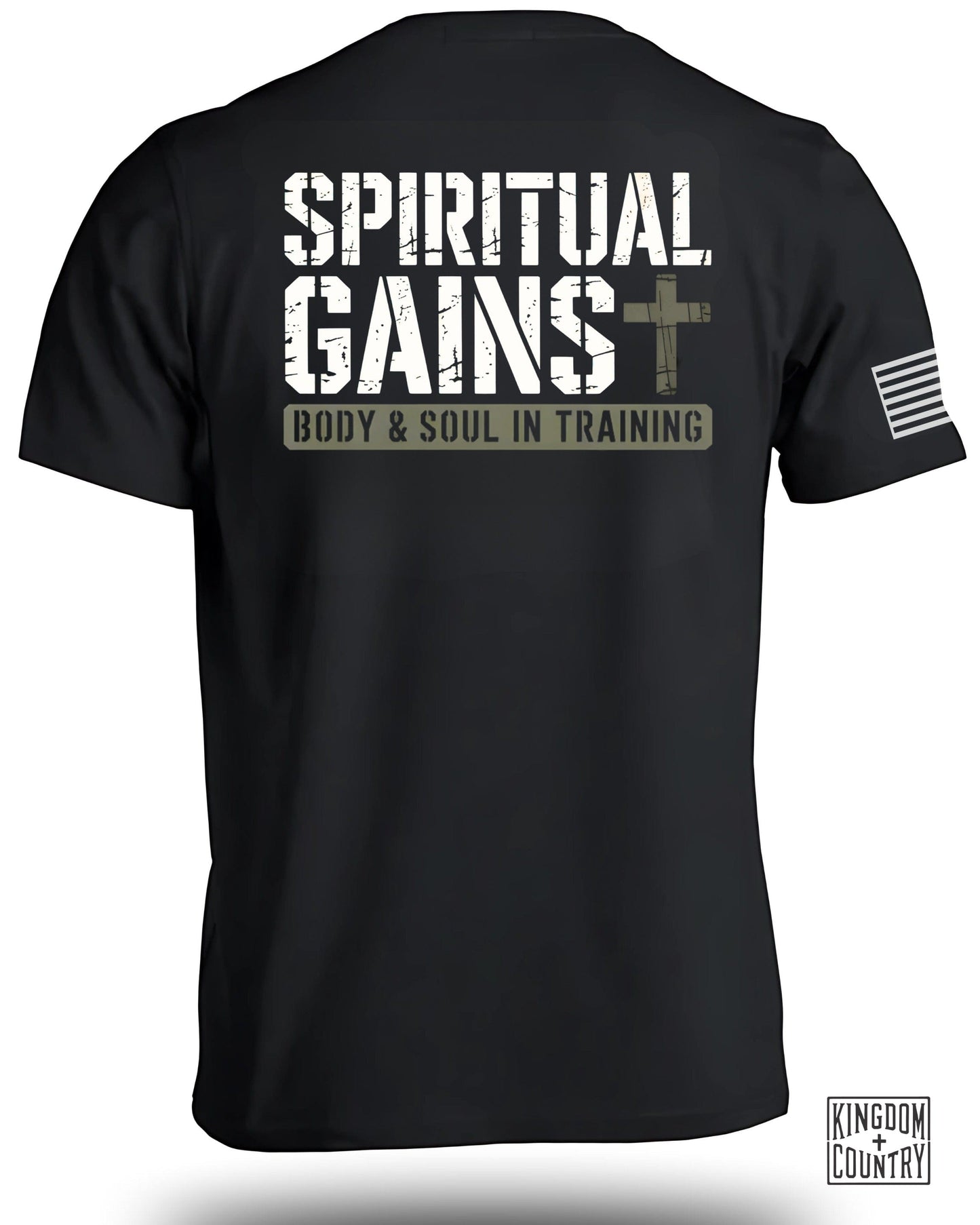 Spiritual Gains Body and Soul in Training T-shirt product