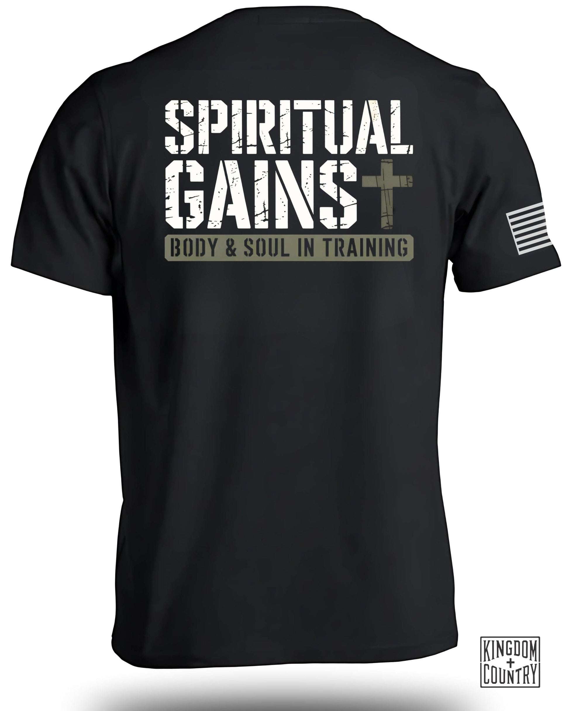 Spiritual Gains Body and Soul in Training T-shirt product