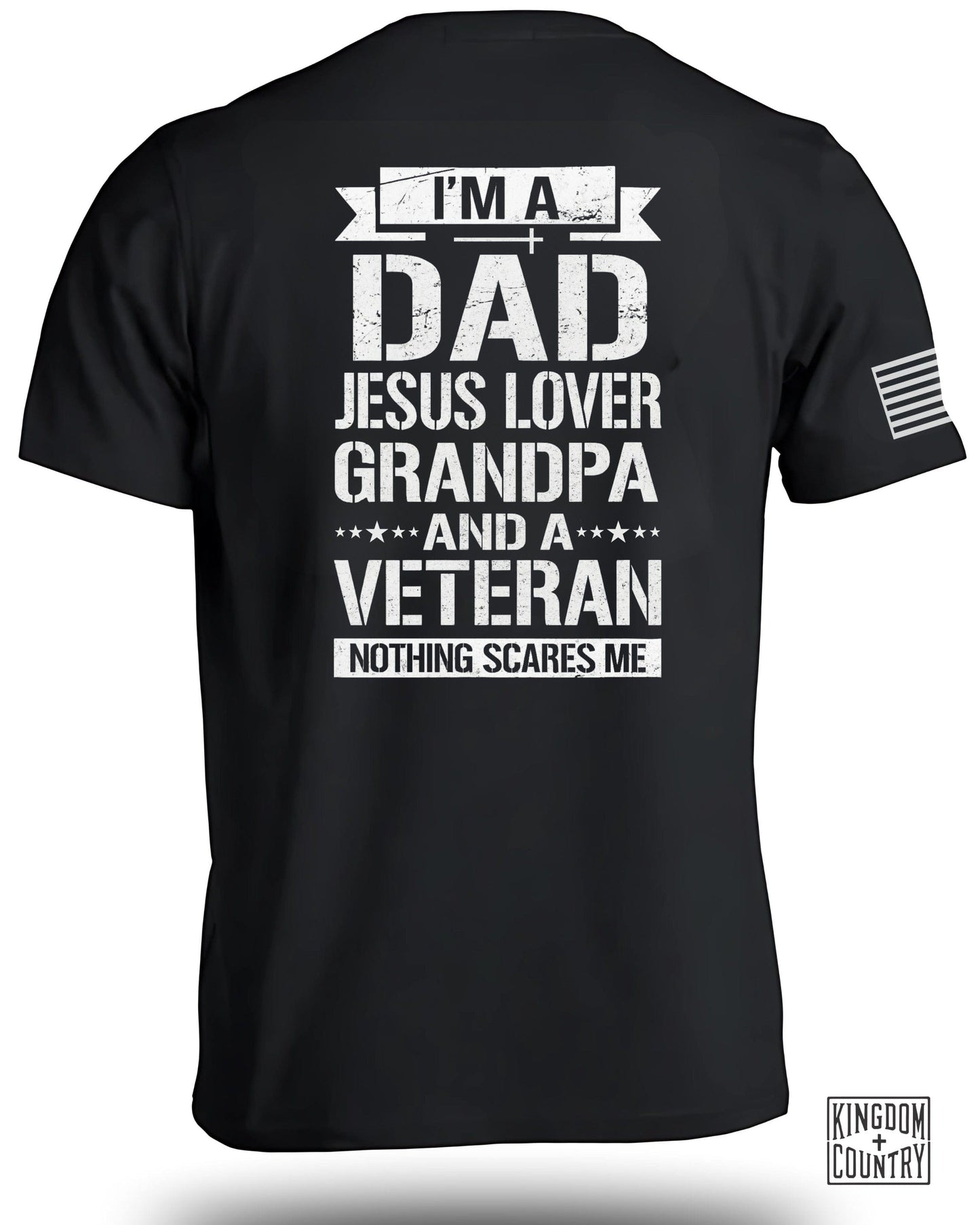 I'm a Dad Jesus Lover Grandpa Veteran Shirt product