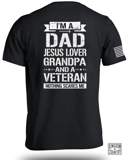 I'm a Dad Jesus Lover Grandpa Veteran Shirt product