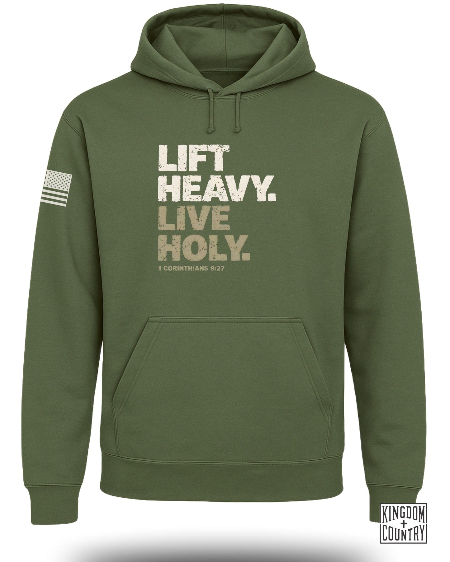 Lift Heavy Live Holy Inspirational Hoodie