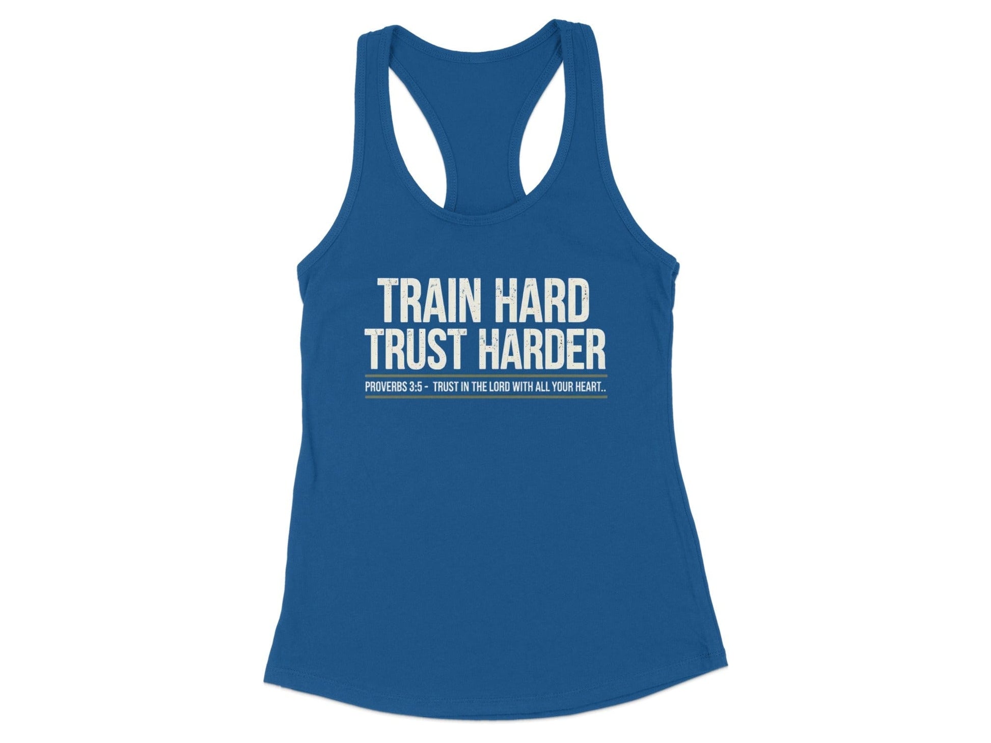 Train Hard Trust Harder Design Tank Top Product