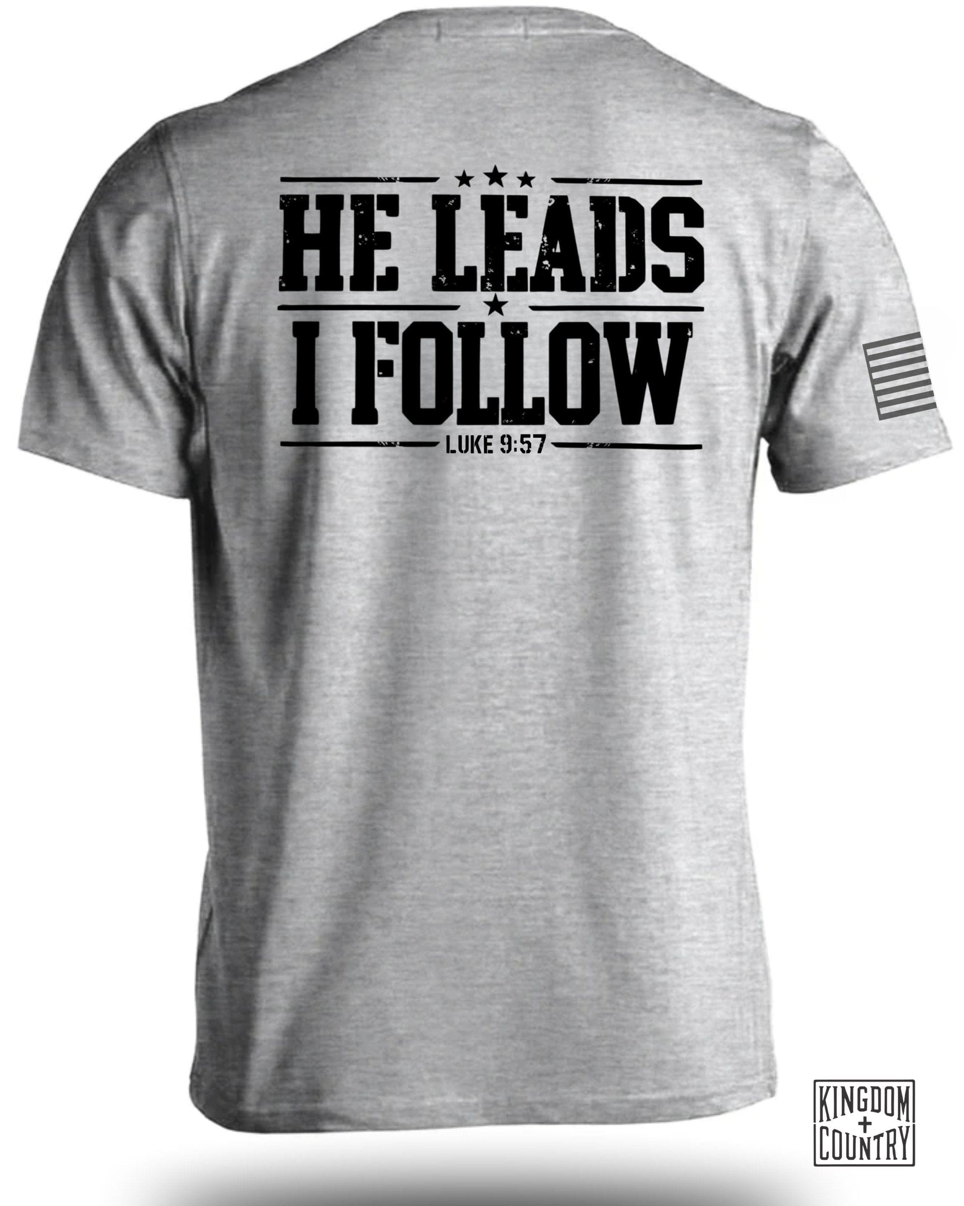 He Leads I Follow Inspirational T-shirt product