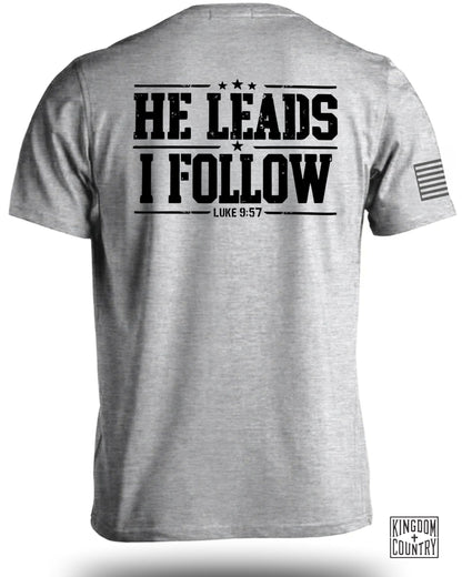 He Leads I Follow Inspirational T-shirt product