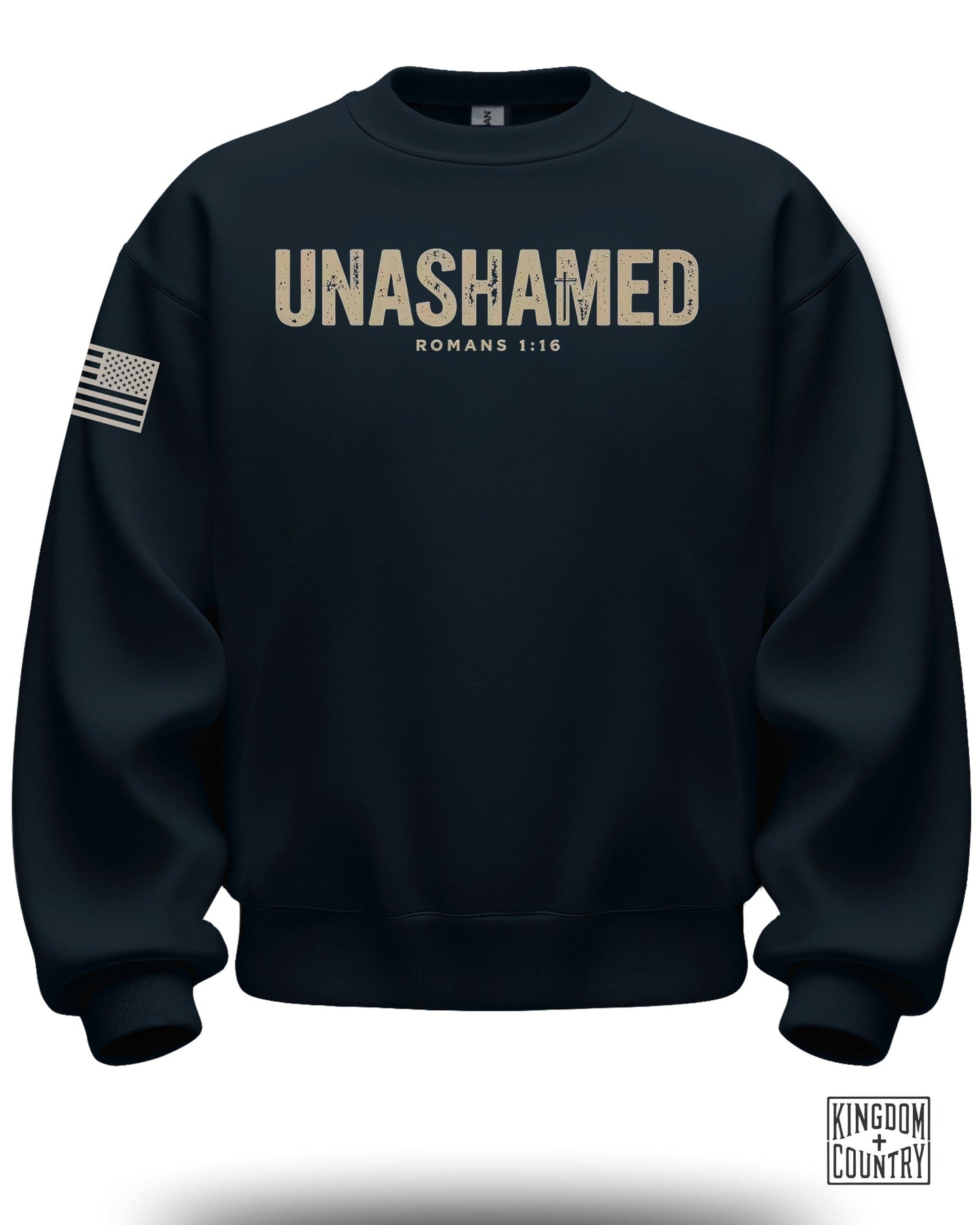 Unashamed Romans 1:16 Graphic Sweatshirt Product