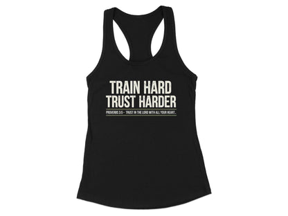 Train Hard Trust Harder Proverbs 3:5-6 tank top product