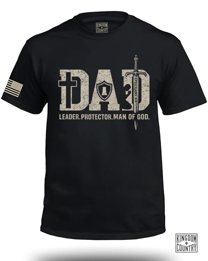 Dad Leader Protector Man of God Graphic T-Shirt product