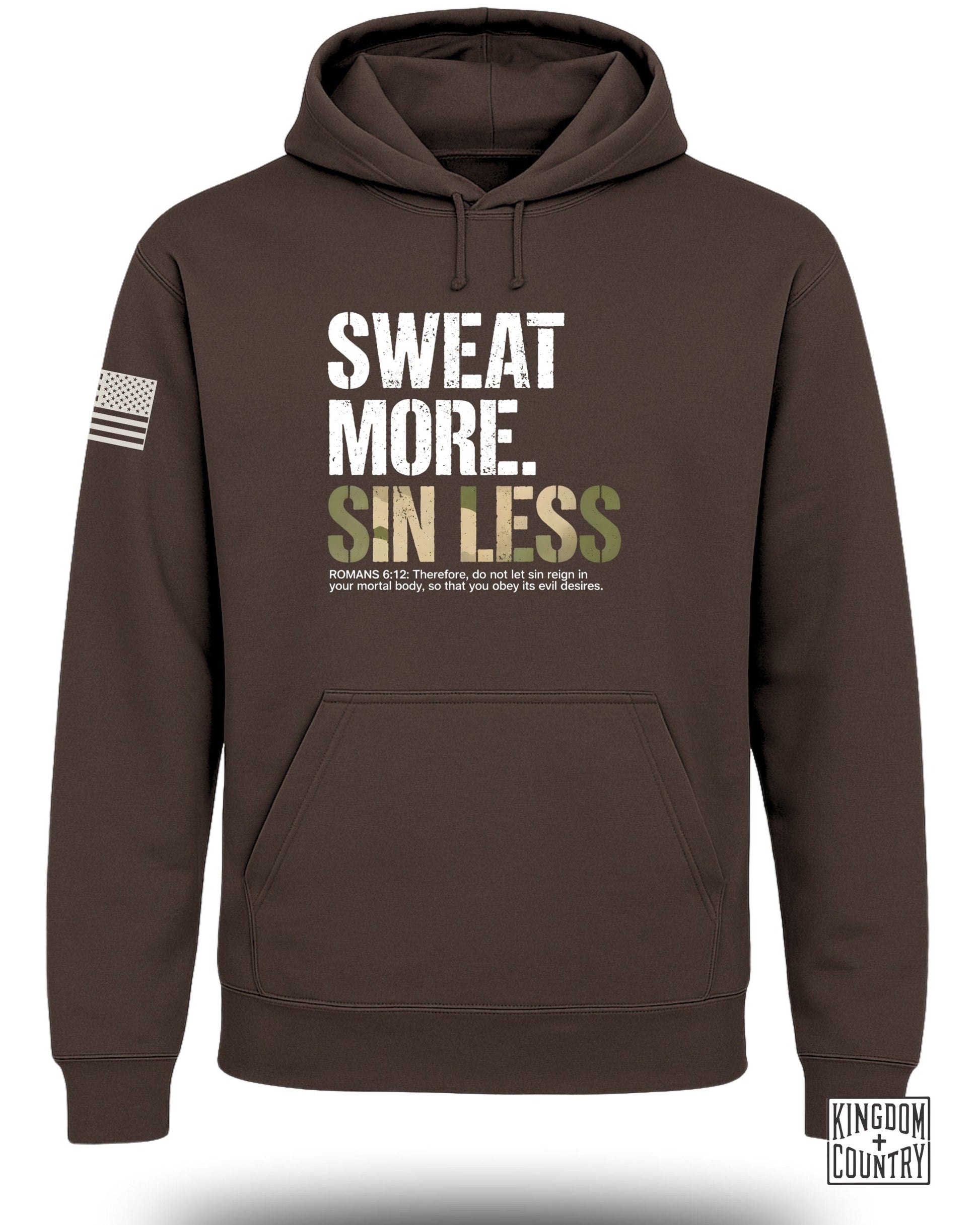 Sweat More Sin Less Inspirational Hoodie