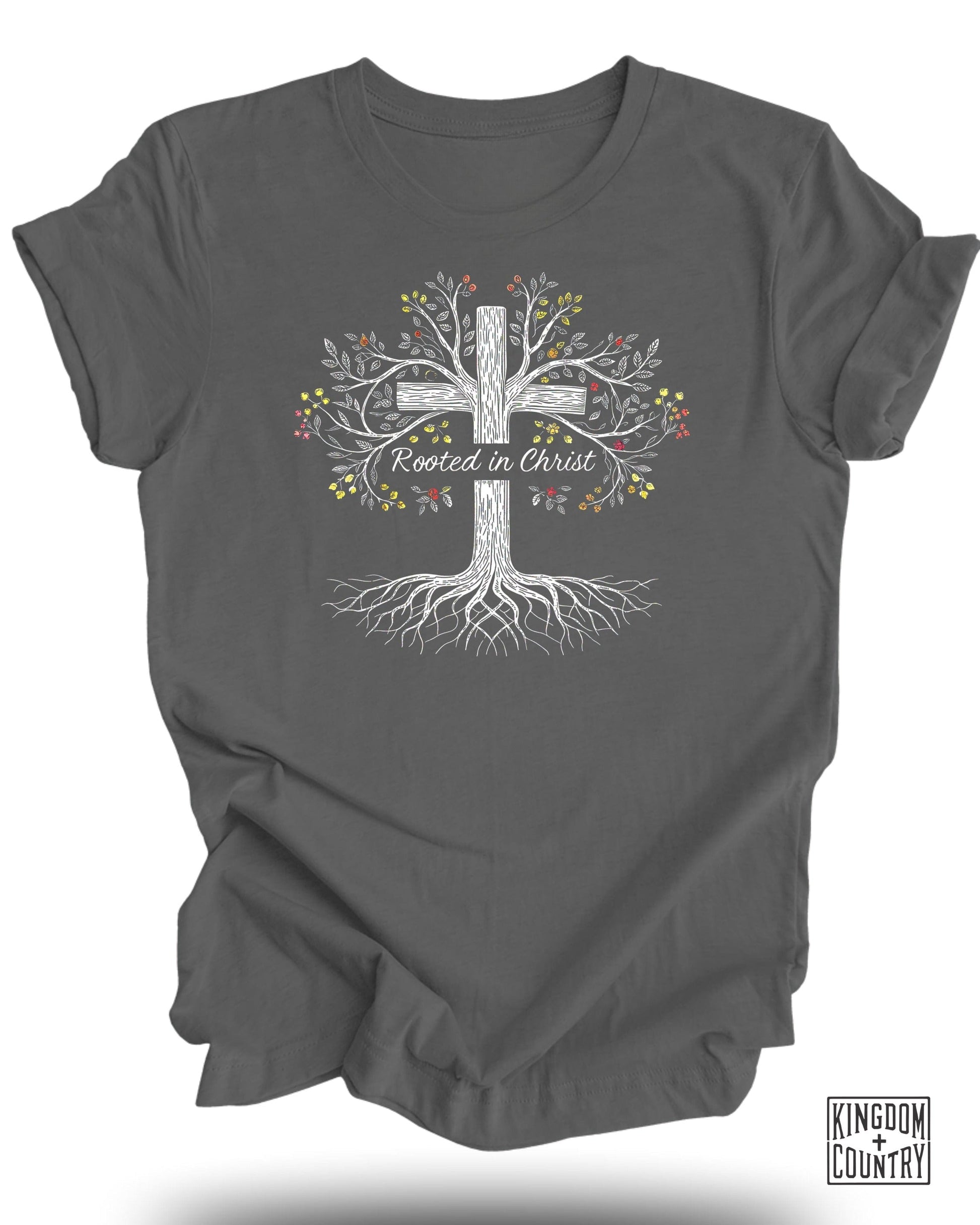 Rooted in Christ Tree Design Casual Shirt product