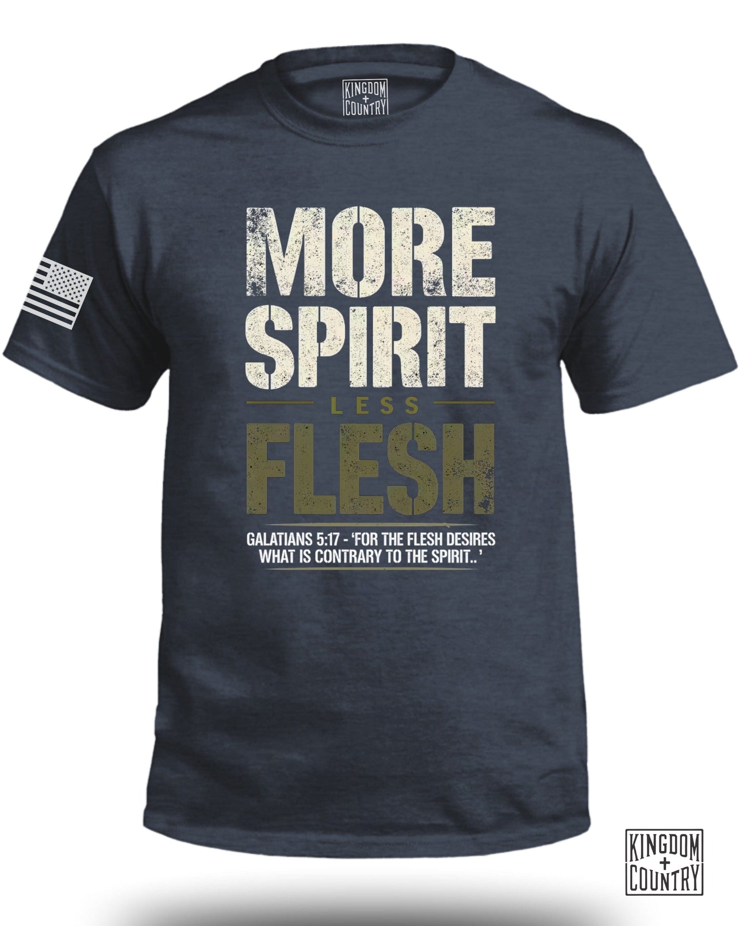 More Spirit Less Flesh Galatians 5 17 T-Shirt product