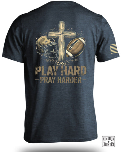Play Hard Pray Harder Motivational Shirt product