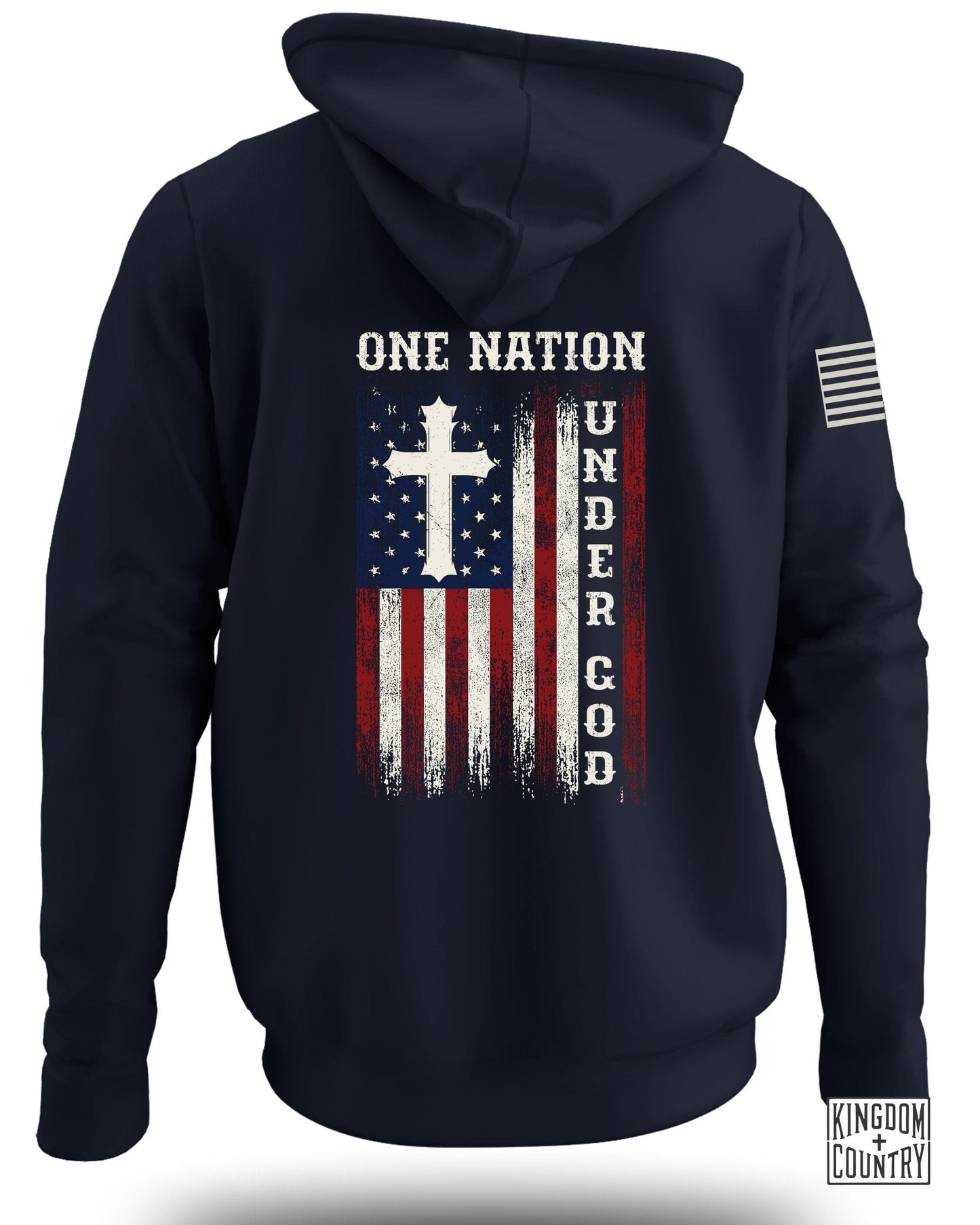 One Nation Under God Flag Design Hoodie product