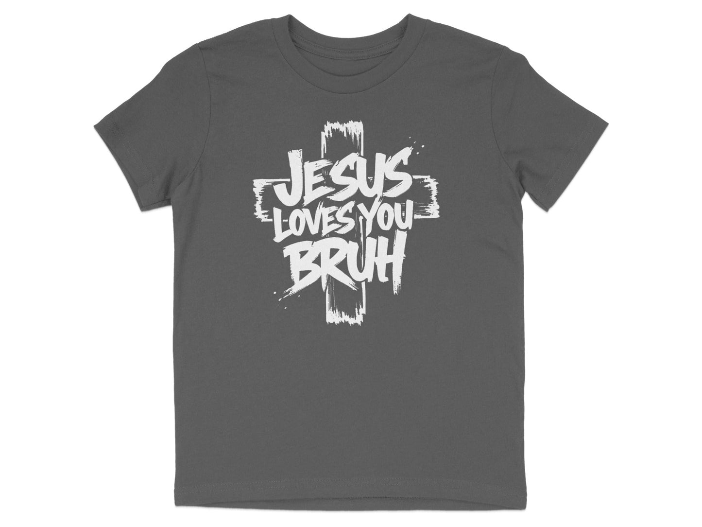 Jesus Loves You Bruh Bold Graphic T-Shirt